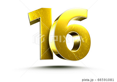 Number 16 3d. 66591081