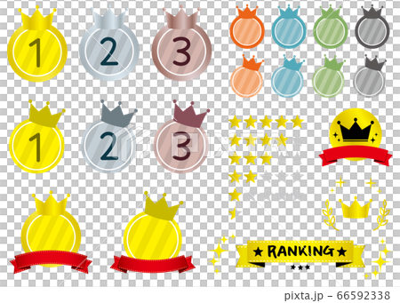 Cute and pop ranking icon border - Stock Illustration [66592338] - PIXTA