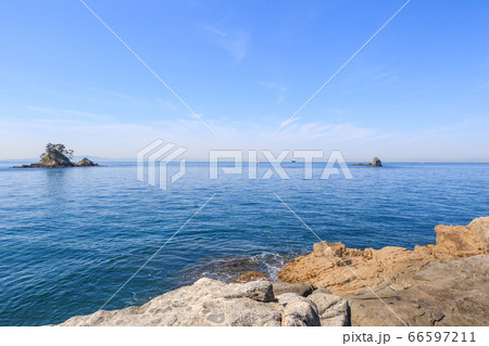 清正の枕石から見た松島 愛知県篠島 清正の枕石から見た松島 愛知県篠島 66597211