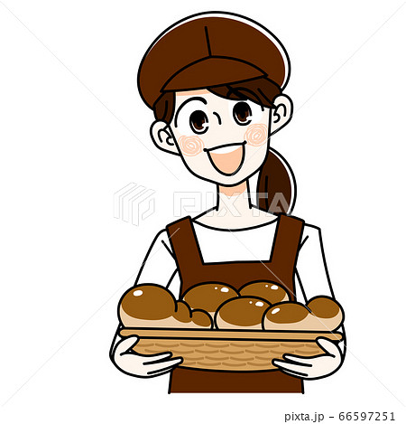パン屋の女性 66597251