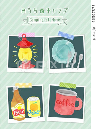 アウトドア　キャンプ　グランピング　素材 66597373