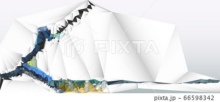 Illustration modern abstract polygon shape for wallpaper background. Vector image of graphic design geometric pattern 66598342
