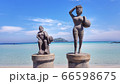 済州島 ヒョプジェ海水浴場 風景 66598675