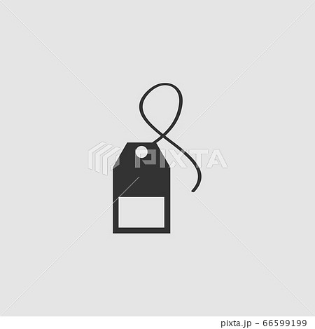 Tea bag icon flat. Tea bag icon flat. 66599199