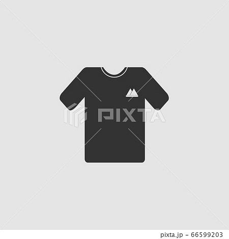 T-shirt icon flat. T-shirt icon flat. 66599203