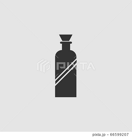 Bottle icon flat. Bottle icon flat. 66599207