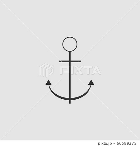 Anchor icon flat. Anchor icon flat. 66599275
