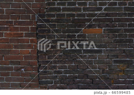 Shabby Building Facade. Background for design. Vintage Old Brick Wall Texture. Grunge 66599485