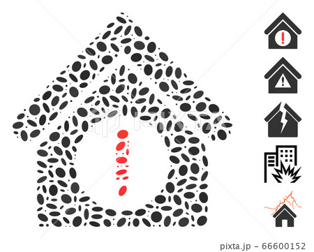 Dot Mosaic Danger Building 66600152