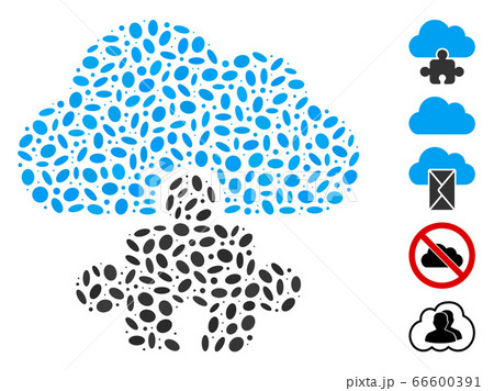 Dotted Mosaic Cloud Component Dotted Mosaic Cloud Component 66600391
