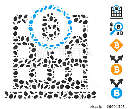 Oval Mosaic Bitcoin Corporation Building 66601593