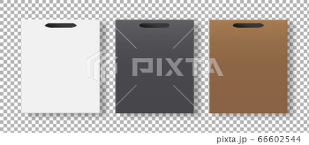Download Empty shopping bag mockup set. Paper shopping...のイラスト素材 ...