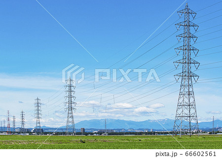 送電鉄塔　鉄塔　電力 66602561