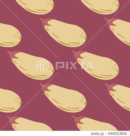 Geometric eggplants seamless pattern. Aubergines 66602808