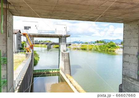 針ヶ曽根頭首工 (新潟市西蒲区 中ノ口川) 66607660