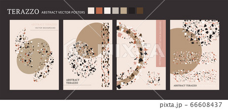 Vector terazzo poster. 66608437