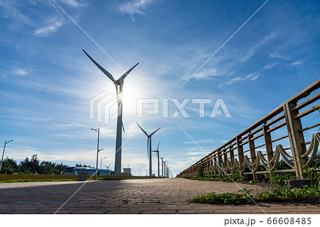 台中港風力発電所 高美湿地 台中市 台湾 台中港風力発電所 高美湿地 台中市 台湾 66608485