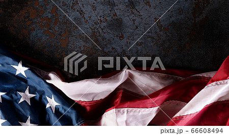 Happy Independence Day. American flags against Happy Independence Day. American flags against 66608494