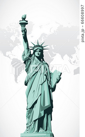 Vector statue of Liberty 66608997