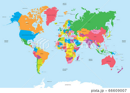 Political map of the world vector 66609007