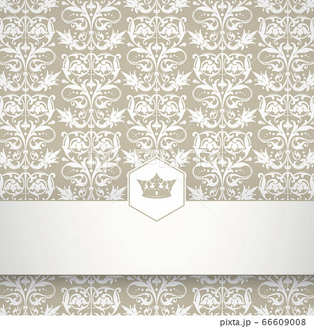 Ornamental floral pattern with place for your text Ornamental floral pattern with place for your text 66609008