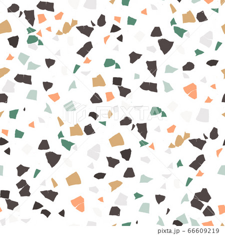 Vector abstract terrazzo seamless pattern. Vector abstract terrazzo seamless pattern. 66609219