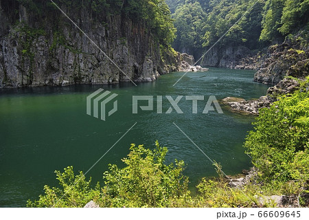 瀞峡 瀞八丁 三県境(奈良県吉野郡十津川村) 瀞峡 瀞八丁 三県境(奈良県吉野郡十津川村) 66609645