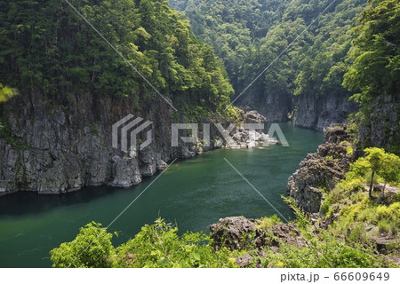 瀞峡　瀞八丁　三県境（奈良県吉野郡十津川村） 66609649