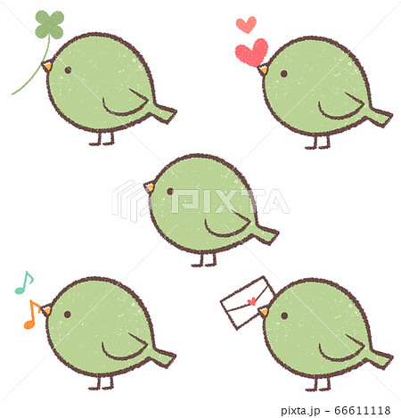 小鳥緑色セット 66611118