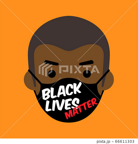 Black Lives Matter cartoon illustration 66611303