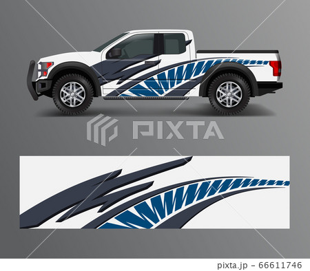 Truck And Vehicle car racing graphic for wrap and 66611746