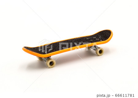 Blank skateboard template mockup isolated Blank skateboard template mockup isolated 66611781