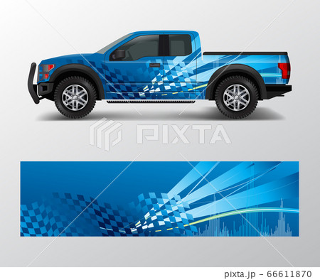 Truck and car graphic background wrap and vinyl 66611870