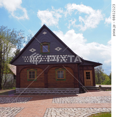 colourful timbered cottage house colourful timbered cottage house 66612123