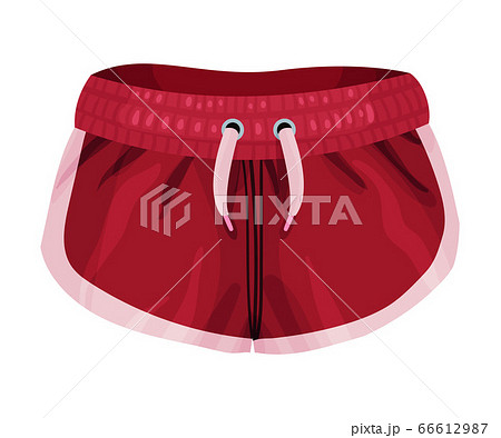 Loose-fitting Male Elastic Brief Sportive Shorts Isolated on White Background Vector Illustration Loose-fitting Male Elastic Brief Sportive Shorts Isolated on White Background Vector Illustration 66612987