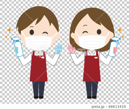 Men and women apron mask sterilization 66613410