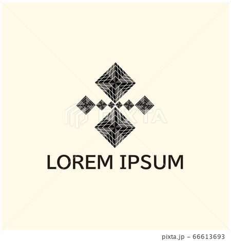 Abstract vector graphic with black for design inspiration 66613693
