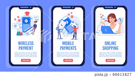 Online store services onboard mobile screen set 66613827
