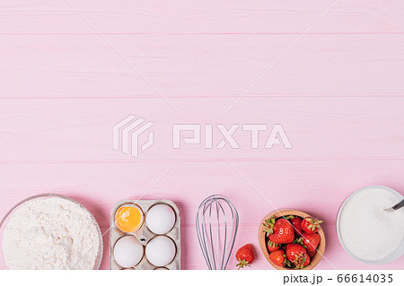 Strawberry pie baking ingredients Strawberry pie baking ingredients 66614035