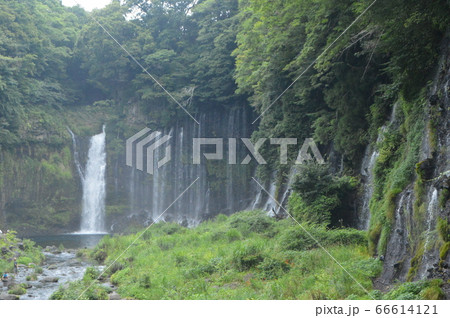 白糸の滝(静岡県富士宮市上井出) 白糸の滝(静岡県富士宮市上井出) 66614121