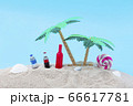 夏 海 砂浜 66617781