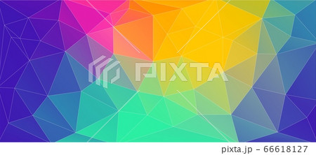 Flat vibrant color triangle geometric wallpaper for your design Flat vibrant color triangle geometric wallpaper for your design 66618127
