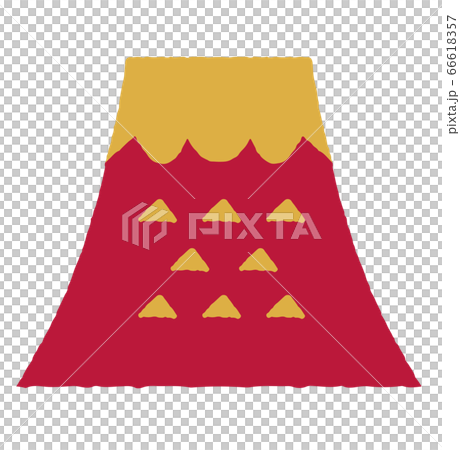 新年贺卡插图素材 简单的富士山 图库插图