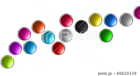 3D illustratio background of multicolored oil cans 66620339