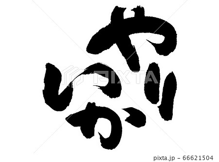 やりいか　槍烏賊　筆文字 66621504