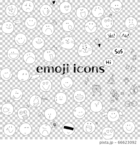 Hand drawn illustration emoji icon 66623092