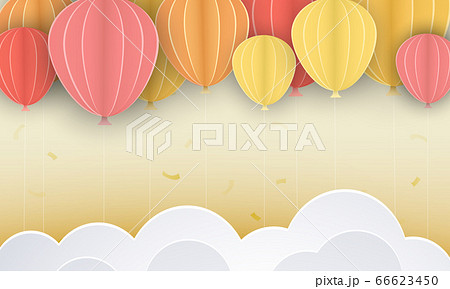Vector illustration with colourful balloons, 66623450