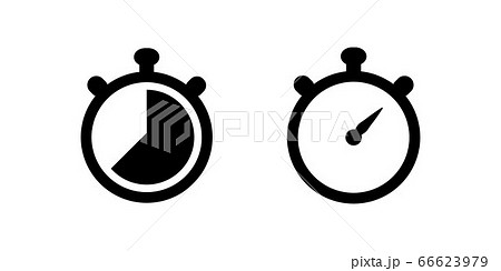 Stopwatch vector icon set for graphic design, logo, web site, social media, mobile app, ui illustration 66623979