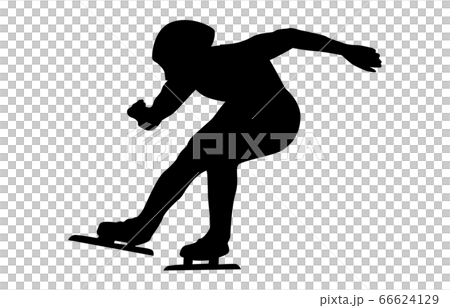 ウィンタースポーツシルエットショートトラックスピードスケート3 66624129