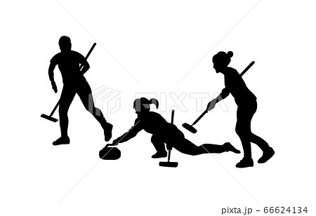 ウィンタースポーツシルエットカーリング6 66624134